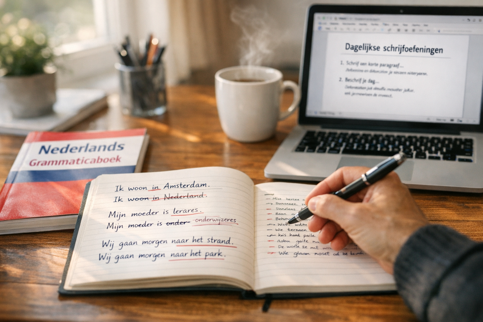 Dagelijkse schrijfoefeningen voor Nederlands