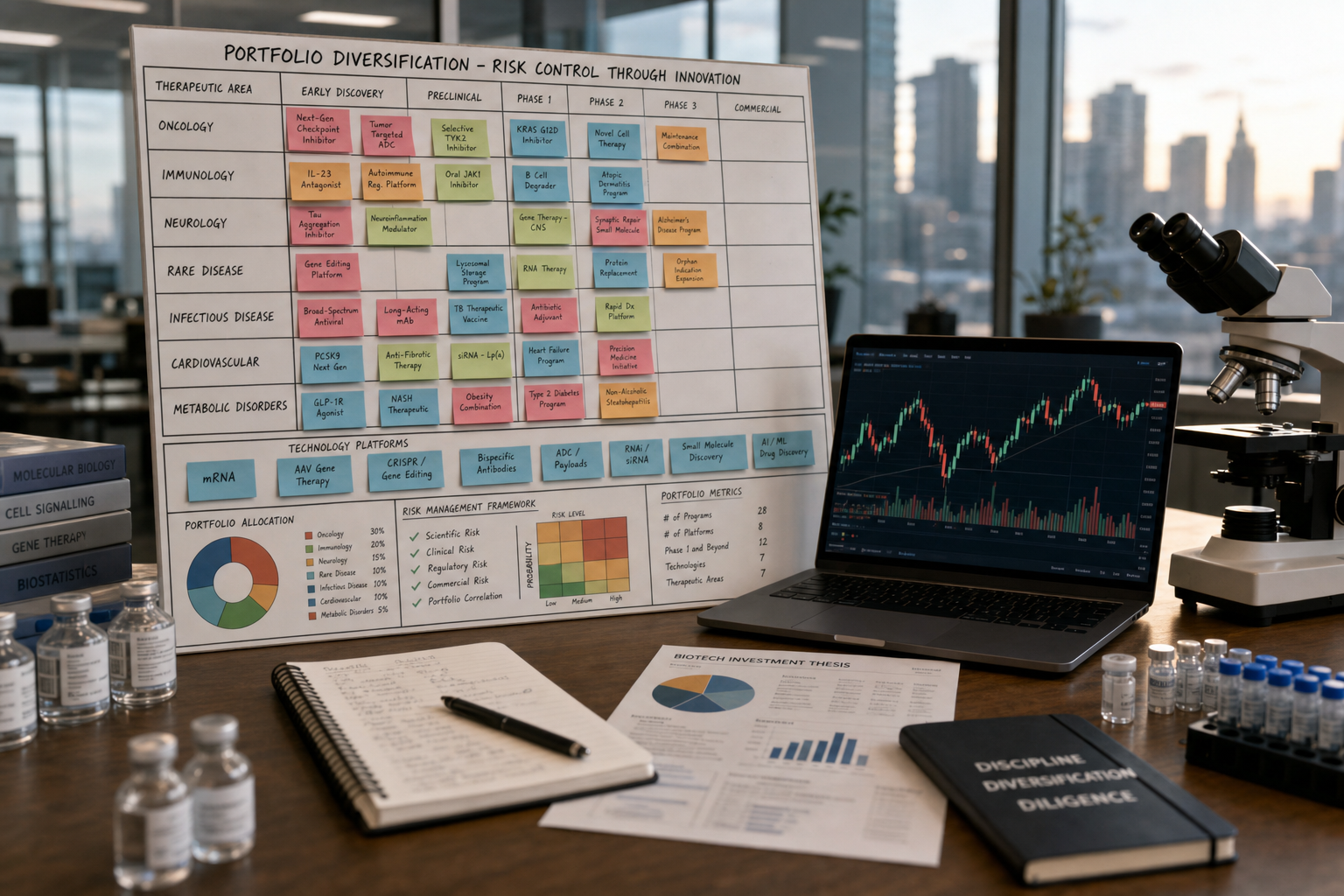 Portfolio diversification in biotech investing